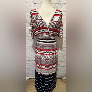 Striped Maxi Dress By Magic Size Small